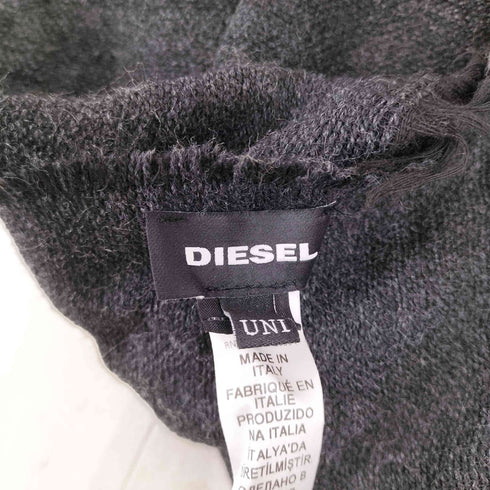 ディーゼル DIESEL ロゴデザイン アクリルニット マフラー メンズ