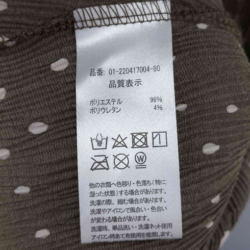 ドット楊柳プリーツキャミワンピース レディース ONE SIZE