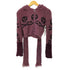 flowers birds market Short Skull Plush Sweater レディース import:S