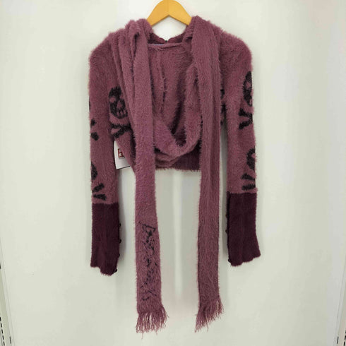 flowers birds market Short Skull Plush Sweater レディース import:S