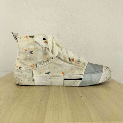 ディーゼル DIESEL S-DESE SCT ダート ペイント加工 キャンバス ハイカットスニーカー メンズ 42