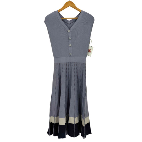 ジルバイジルスチュアート JILL by JILLSTUART ノースリーブ ニット 切替プリーツ ワンピース レディース FREE