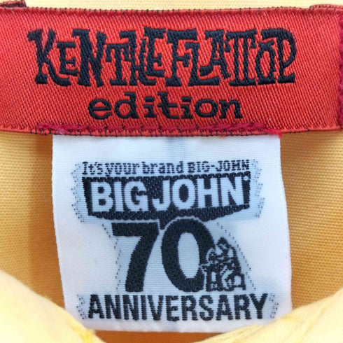 KEN THE FLATTOP BIGJOHN 70th anniversary 刺繍 ワッペン ワークシャツ メンズ import:XL