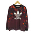 アディダス adidas CREW SWEATER FLORAL フローラル トレフォイル ロゴ プリント スウェット メンズ JPN:L