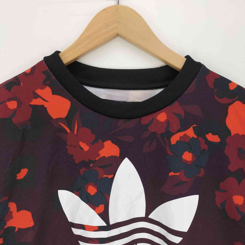 アディダス adidas CREW SWEATER FLORAL フローラル トレフォイル ロゴ プリント スウェット メンズ JPN:L
