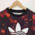 アディダス adidas CREW SWEATER FLORAL フローラル トレフォイル ロゴ プリント スウェット メンズ JPN:L