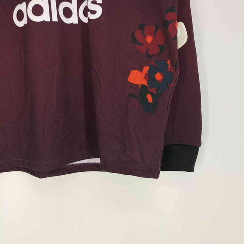 アディダス adidas CREW SWEATER FLORAL フローラル トレフォイル ロゴ プリント スウェット メンズ JPN:L