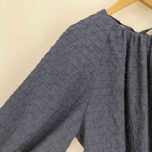 ユナイテッドアローズグリーンレーベルリラクシング UNITED ARROWS green label relaxing ジャカード サック バック オープン ワンピース レディース FREE