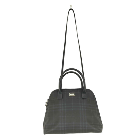 バーバリー BURBERRY スモーク チェック柄 2WAY レザートートバッグ レディース