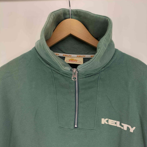 ケルティ KELTY LESS INSIDE MORE OUTSIDE バック プリント ハーフジップ スウェット レディース FREE