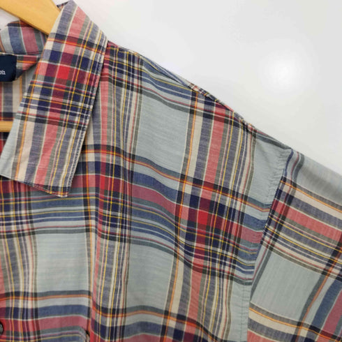 ポロラルフローレン POLO RALPH LAUREN SLEEP WEAR チェック 半袖 パジャマシャツ メンズ L/XL