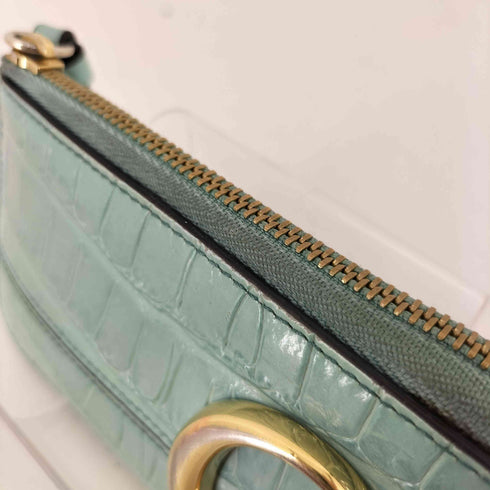 クロエ Chloe フラグメントケースクロコ型押し Cロゴ レディース