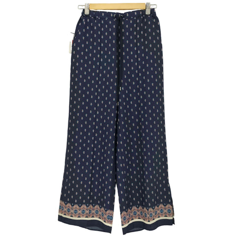 ユナイテッドアローズグリーンレーベルリラクシング UNITED ARROWS green label relaxing ペイズリー スリット ワイド パンツ レディース