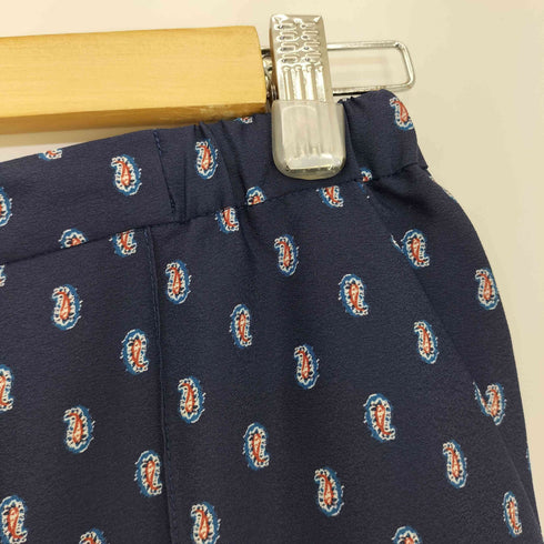 ユナイテッドアローズグリーンレーベルリラクシング UNITED ARROWS green label relaxing ペイズリー スリット ワイド パンツ レディース