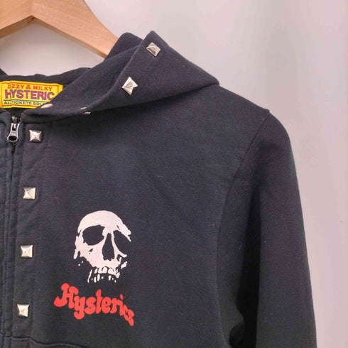 ヒステリックグラマー HYSTERIC GLAMOUR 25SS SKULL BERRY ショート丈パーカー レディース FREE