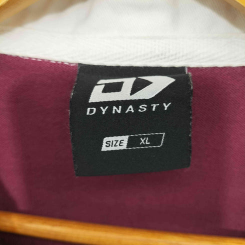 DYNASTY カレッジロゴ ラガーシャツ メンズ XL