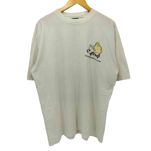 SHARK ATTACK 両面プリントクルーネックアニメプリントTシャツ メンズ XL