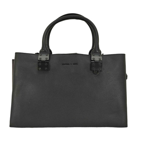 チャールズアンドキース CHARLES&KEITH 20AW ダブルトップ ハンドル ストラクチャード バッグ ハンド バッグ レディース