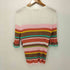 derhy s/s ボーダースキッパーニット ラメ レディース