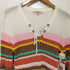 derhy s/s ボーダースキッパーニット ラメ レディース