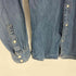 ザラ ZARA デニム ウエスタン シャツ メンズ import:M