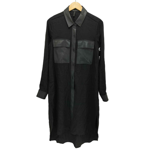 ビーシービージーマックスアズリア BCBG MAXAZRIA 切替 シャツワンピース レディース xs