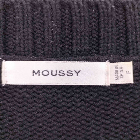 マウジー moussy 20SS SHELL BUTTON SLEEVE PULLOVER シェル ボタン スリーブ プルオーバー ニット レディース FREE