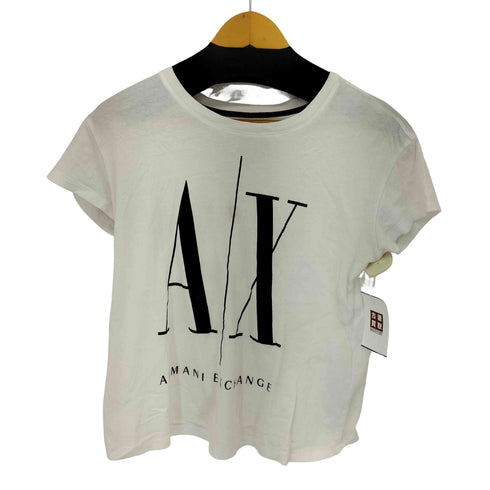 アルマーニエクスチェンジ ARMANI EXCHANGE ブランドロゴプリント S/S Tシャツ レディース import:XS