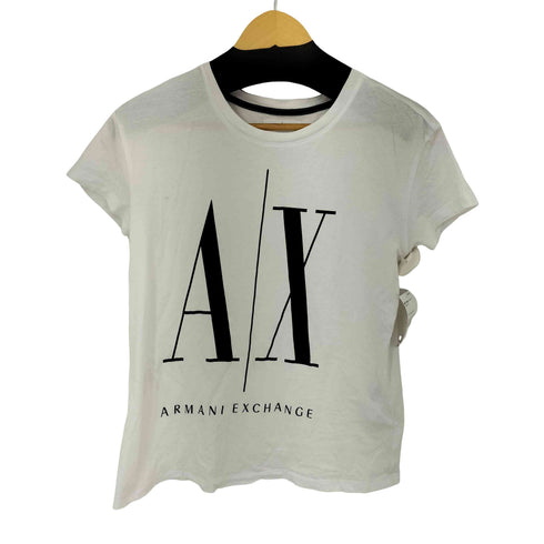 アルマーニエクスチェンジ ARMANI EXCHANGE ブランドロゴプリント S/S Tシャツ レディース import:XS