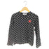 プレイコムデギャルソン PLAY COMME des GARCONS ロゴワンポイントドットカットソー レディース import:M