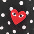プレイコムデギャルソン PLAY COMME des GARCONS ロゴワンポイントドットカットソー レディース import:M