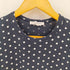 コムデギャルソン COMME des GARCONS 七分袖 ドット柄コットンクルーネックカットソー レディース import:M