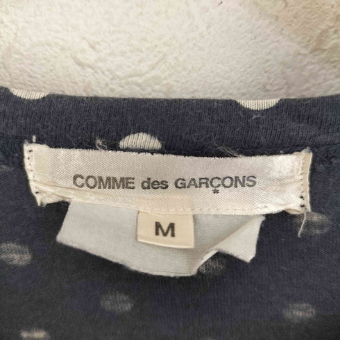 コムデギャルソン COMME des GARCONS 七分袖 ドット柄コットンクルーネックカットソー レディース import:M