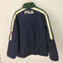 フィラ FILA 90s ロゴ刺繍裏地キルティングナイロンジャケット メンズ JPN:L