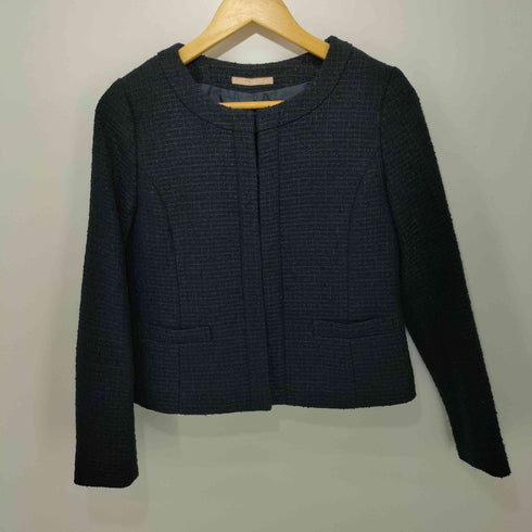 ナチュラルビューティーベーシック NATURAL BEAUTY BASIC ツイードジャケットスーツセットアップ レディース M