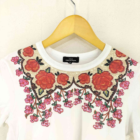 トリココムデギャルソン tricot COMME des GARCONS 18SS フラワープリントTシャツ レディース import:M