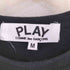 プレイコムデギャルソン PLAY COMME des GARCONS ゴールドハートワッペンTシャツ レディース import:M