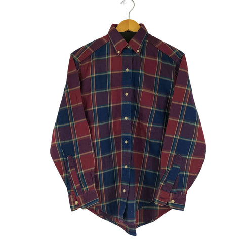 エルエルビーン L.L.Bean 80S-90S チェックBD L/S シャツ レディース import:S