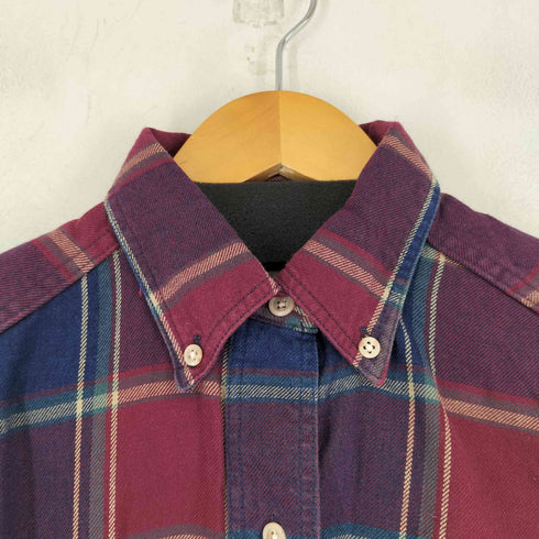 エルエルビーン L.L.Bean 80S-90S チェックBD L/S シャツ レディース import:S