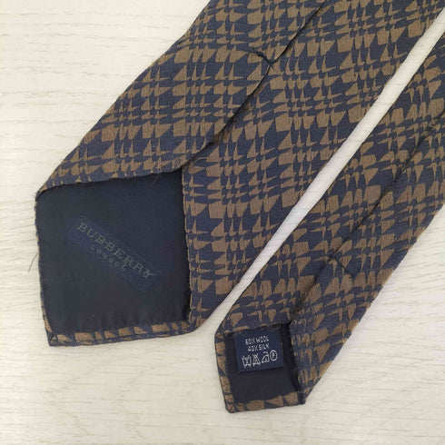 バーバリーロンドン BURBERRY LONDON 総柄 ウールシルク ネクタイ メンズ