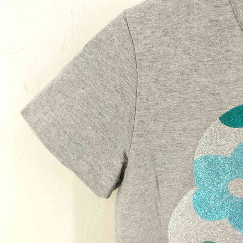 トリココムデギャルソン tricot COMME des GARCONS グリッターフラワープリントTシャツ レディース import:S
