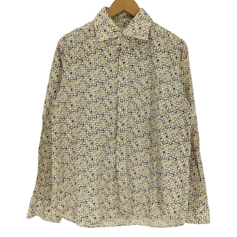 タケオキクチ TAKEO KIKUCHI 総柄 ワイドカラー L/S シャツ メンズ
