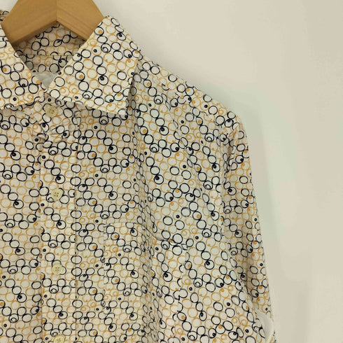 タケオキクチ TAKEO KIKUCHI 総柄 ワイドカラー L/S シャツ メンズ
