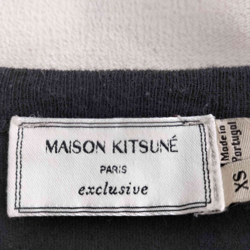メゾンキツネ MAISON KITSUNE ポケットラメロゴ 半袖 Tシャツ レディース JPN:XS