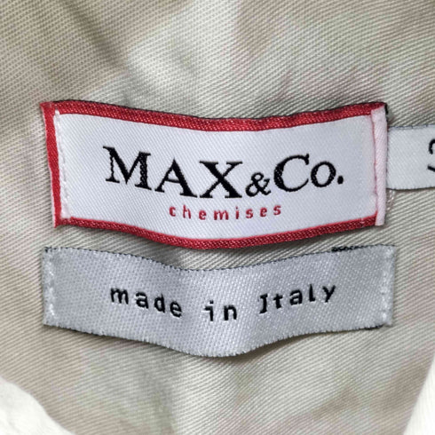 マックスアンドコー MAX & CO. 2WAY コットン L/S シャツ レディース 42