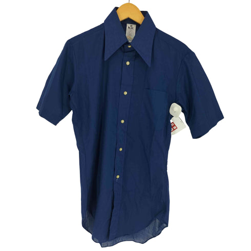 kie デカ襟 ポリ コットン シアー S/S シャツ メンズ