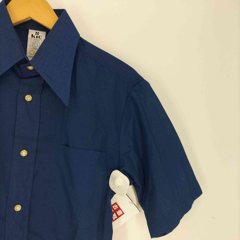 kie デカ襟 ポリ コットン シアー S/S シャツ メンズ