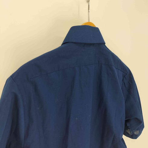 kie デカ襟 ポリ コットン シアー S/S シャツ メンズ