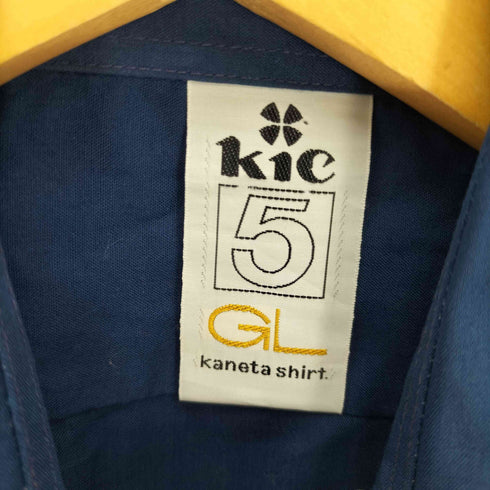 kie デカ襟 ポリ コットン シアー S/S シャツ メンズ