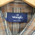 ラングラー Wrangler 襟芯 S/S ウエスタン チェック シャツ メンズ import:M